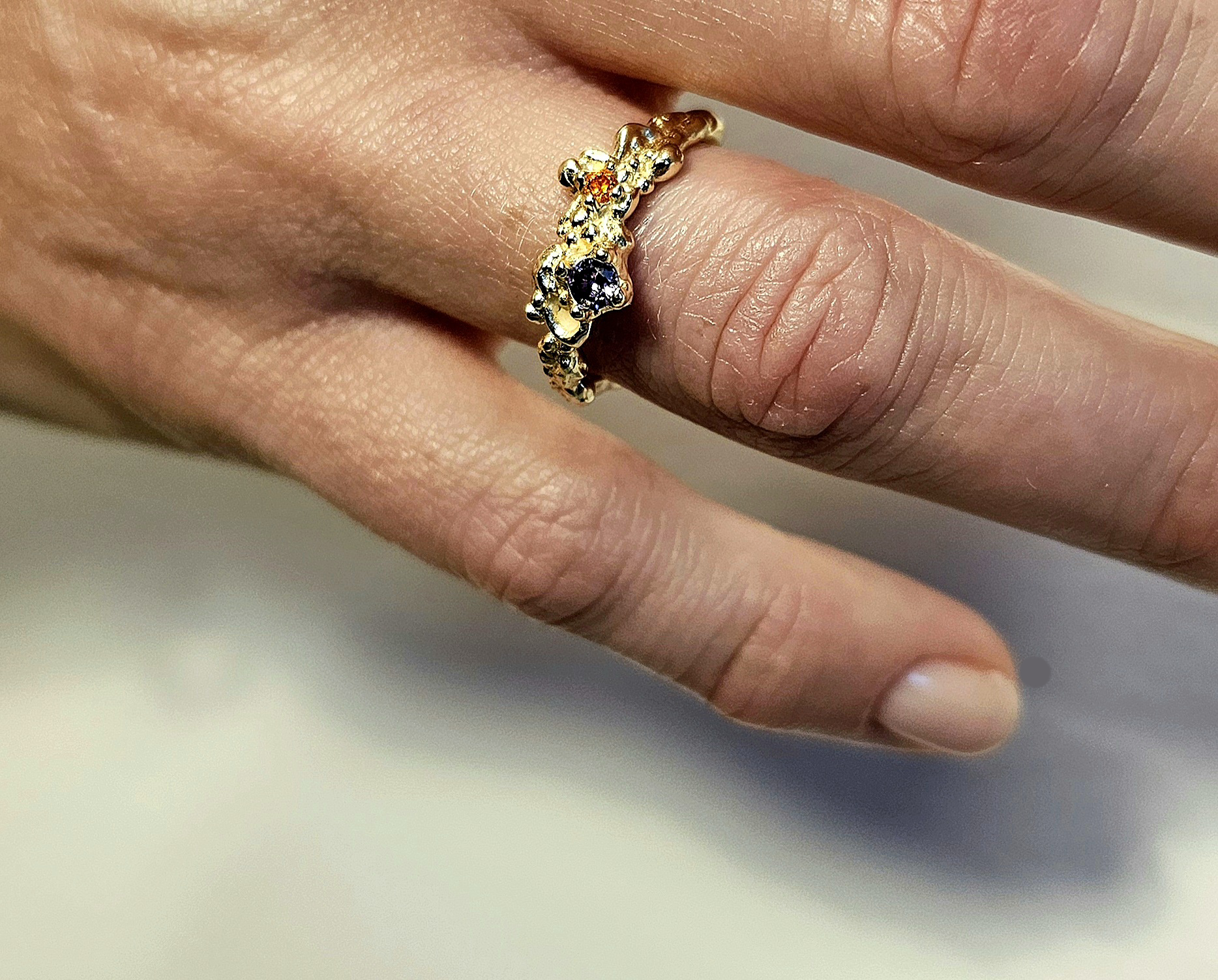 Orion nebula gold ring