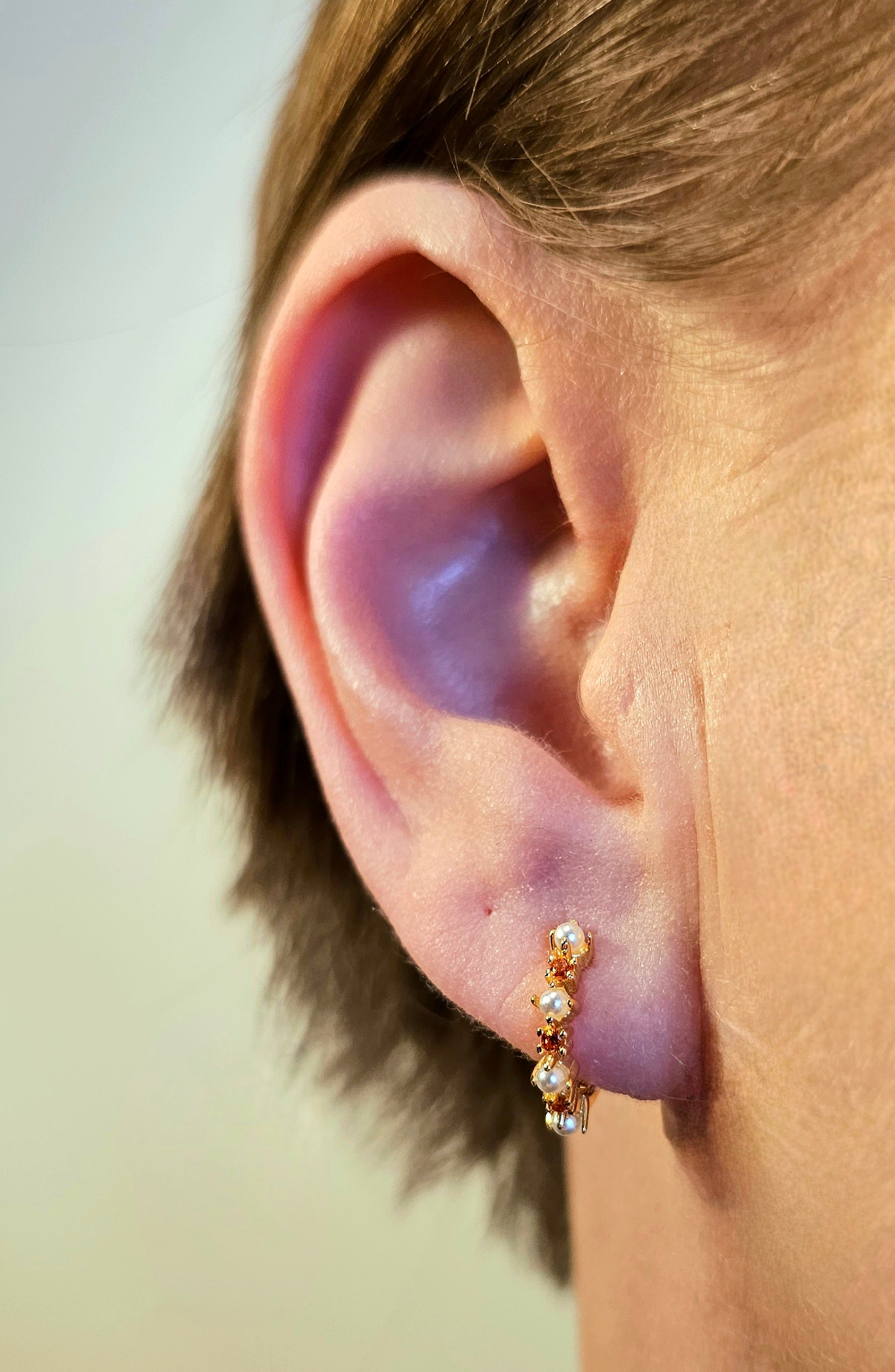 Mintaka star gold hoops